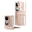 For Huawei P50 Pocket Angel Wings Electroplated Frosted Phone Case(Rose Gold) - Huawei Cases by PMC TechLife | Online Shopping South Africa | PMC TechLife | Buy Now Pay Later Mobicred