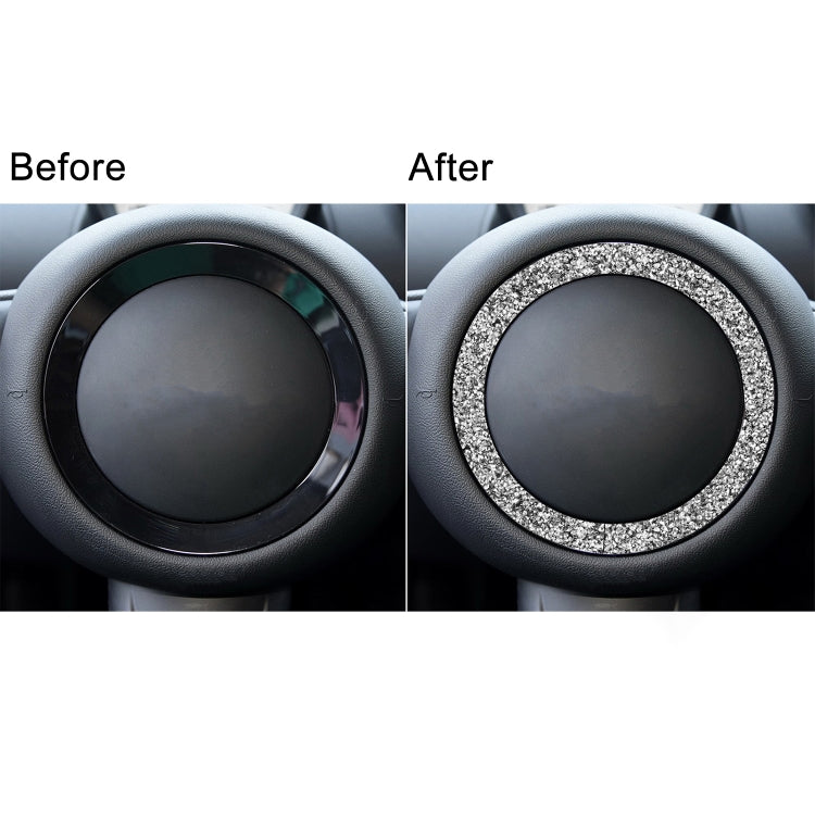 For BMW Mini R55 / R56 Car Steering Wheel R Chassis Diamond Decoration Sticker - Car Interior Mouldings by PMC TechLife | Online Shopping South Africa | PMC TechLife | Buy Now Pay Later Mobicred