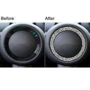 For BMW Mini R55 / R56 Car Steering Wheel R Chassis Diamond Decoration Sticker