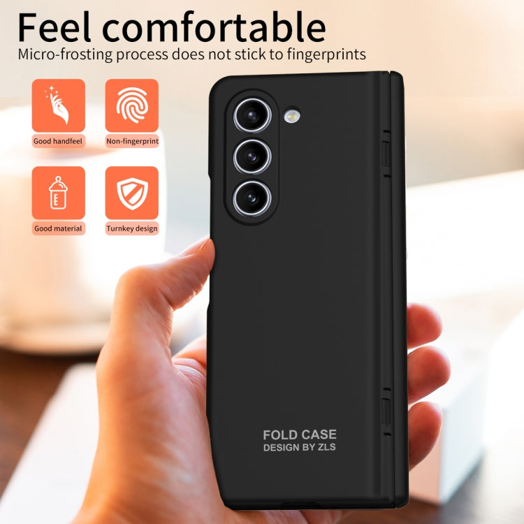For Samsung Galaxy Z Fold5 Extraordinary Series Hinged Folding Full Phone Case with Pen Slot & Stylus(Black) - Galaxy Z Fold5 Cases by PMC TechLife | Online Shopping South Africa | PMC TechLife