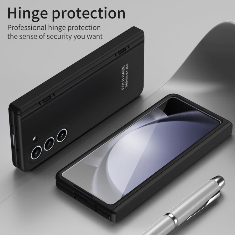 For Samsung Galaxy Z Fold5 Extraordinary Series Hinged Folding Full Phone Case with Pen Slot & Stylus(Black) - Galaxy Z Fold5 Cases by PMC TechLife | Online Shopping South Africa | PMC TechLife
