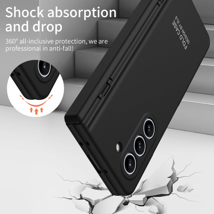 For Samsung Galaxy Z Fold5 Extraordinary Series Hinged Folding Full Phone Case with Pen Slot & Stylus(Black) - Galaxy Z Fold5 Cases by PMC TechLife | Online Shopping South Africa | PMC TechLife