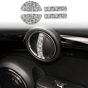 For BMW Mini Cooper Clubman Countryman  F55 4pcs Car F Chassis Door Handle Diamond Decoration Sticker
