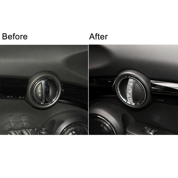 For BMW Mini Cooper Clubman Countryman  F55 4pcs Car F Chassis Door Handle Diamond Decoration Sticker