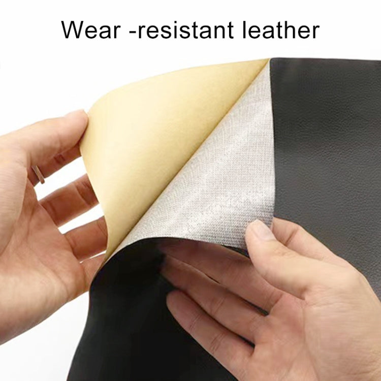 30 x 137cm Self Adhesive Leather for Sofa Repair Patch Car Seat PVC Leather Sticker(Dark Brown) - Seat Accessories by PMC TechLife | Online Shopping South Africa | PMC TechLife | Buy Now Pay Later Mobicred
