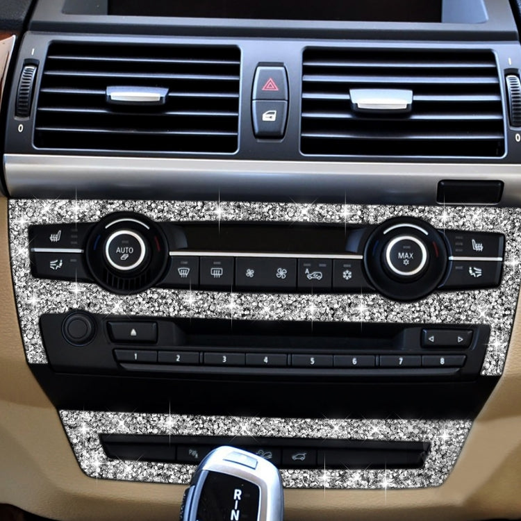 For BMW X5 E70 2008-2013 / X6 E71 2009-2014 Car Air Conditioner Set Diamond Decoration Sticker, Left and Right Drive - Car Interior Mouldings by PMC TechLife | Online Shopping South Africa | PMC TechLife | Buy Now Pay Later Mobicred