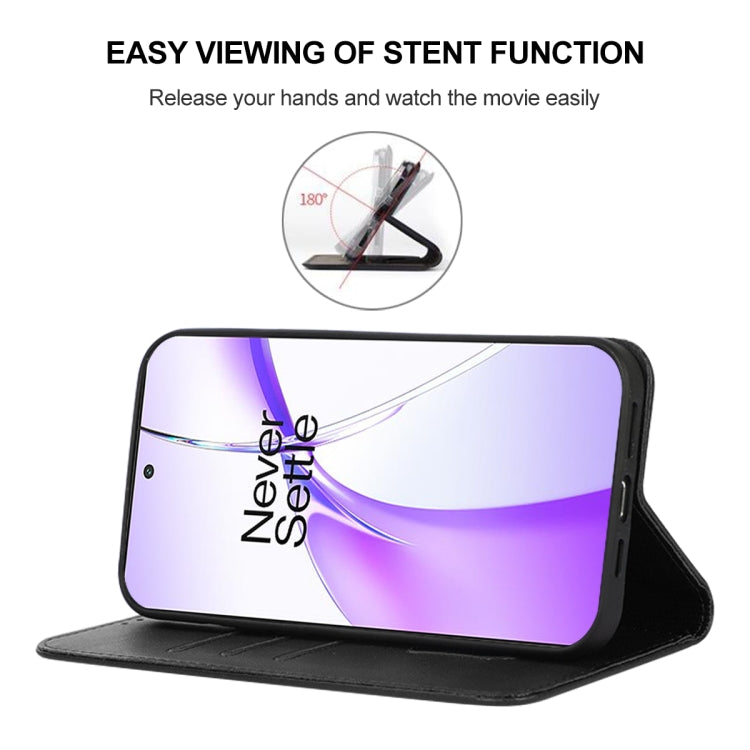 For OnePlus Ace 3V Magnetic Closure Leather Phone Case(Black) - OnePlus Cases by PMC TechLife | Online Shopping South Africa | PMC TechLife | Buy Now Pay Later Mobicred