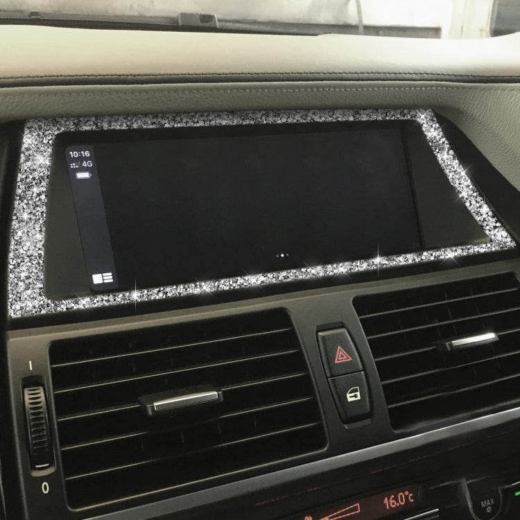 For BMW X5 E70 / X6 E71 2008-2013 Car Navigation Frame Diamond Decoration Sticker, Left and Right Drive - Car Interior Mouldings by PMC TechLife | Online Shopping South Africa | PMC TechLife | Buy Now Pay Later Mobicred