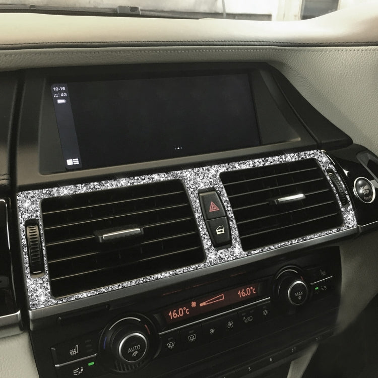 For BMW X5 E70 / X6 E71 2008-2013 Car Middle Air Outlet Diamond Decoration Sticker, Left and Right Drive - free shipping - PMC TechLife - Order now!