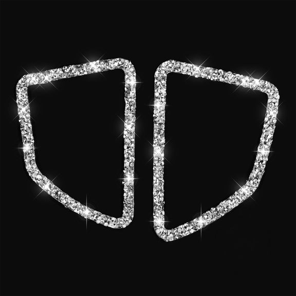 For BMW X5 E70 / X6 E71 2008-2013 Car Dashboard Air Outlet Diamond Decoration Sticker, Left Drive