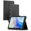 For TCL NxtPaper 11 2-Folding Leather Tablet Case with Handrest & Pen Slot(Black) - Others by PMC TechLife | Online Shopping South Africa | PMC TechLife | Buy Now Pay Later Mobicred