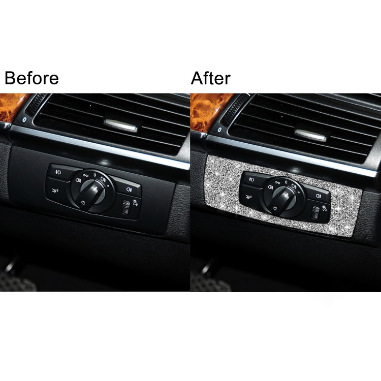 For BMW X5 E70 / X6 E71 2008-2013 Car Headlight Panel Diamond Decoration Sticker, Right Drive - Car Interior Mouldings by PMC TechLife | Online Shopping South Africa | PMC TechLife | Buy Now Pay Later Mobicred