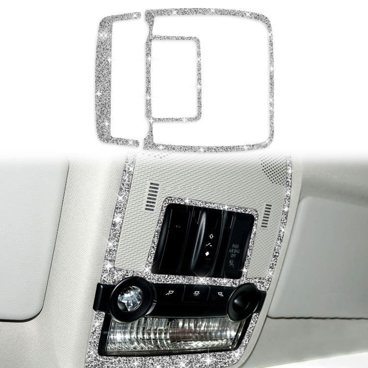 For BMW X5 E70 / X6 E71 2008-2013 2pcs Car Reading Light Diamond Decoration Sticker, Left and Right Drive - Car Interior Mouldings by PMC TechLife | Online Shopping South Africa | PMC TechLife | Buy Now Pay Later Mobicred