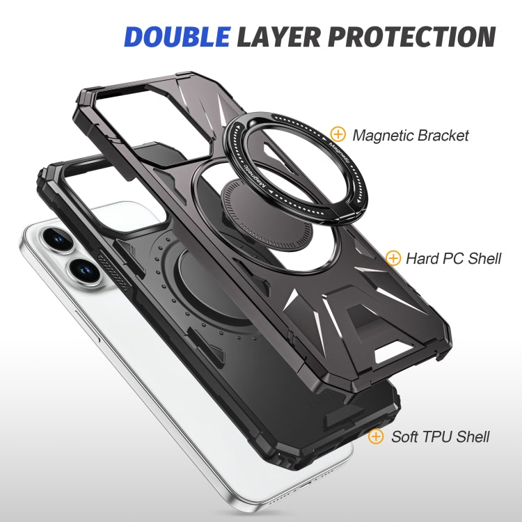 For iPhone 11 MagSafe Magnetic Shockproof Phone Case with Ring Holder(Dark Grey) - free shipping - PMC TechLife - Order now!