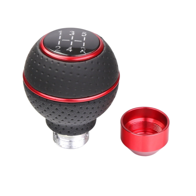 Universal Car Manual Gear Shift Lever 5-speed Shifter Knob(Red) - Shift Knob by PMC TechLife | Online Shopping South Africa | PMC TechLife | Buy Now Pay Later Mobicred
