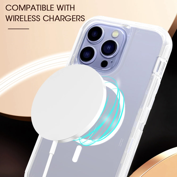 For iPhone 15 Shockproof MagSafe Magnetic Phone Case(Transparent) - iPhone 15 Cases by PMC TechLife | Online Shopping South Africa | PMC TechLife