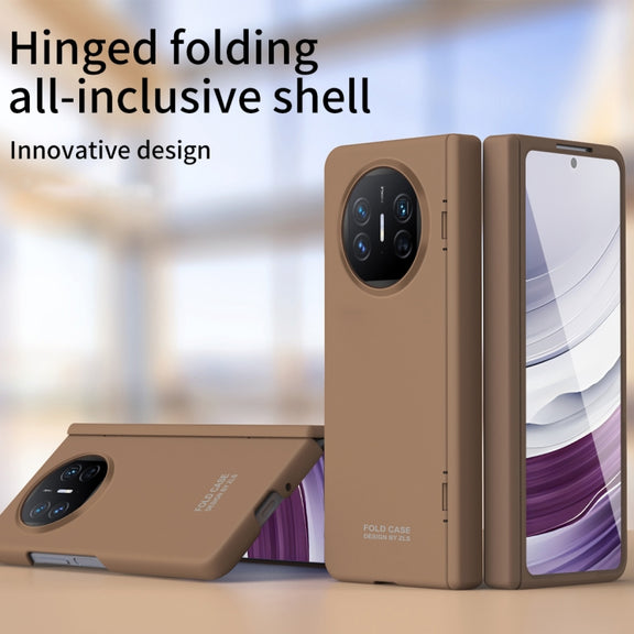 For Huawei Mate X5 Extraordinary Series Hinged Folding Full Phone Case(Coffee)
