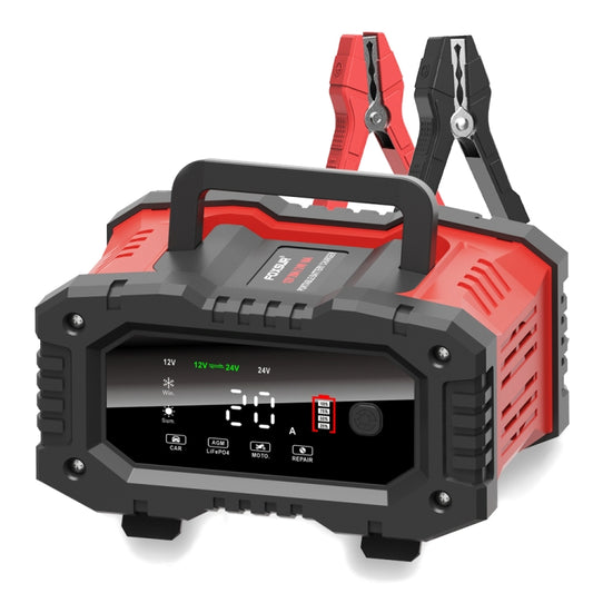 FOXSUR 12V / 24V 20A 300W Portable Motorcycle Car Smart Battery Charger(AU Plug) - free shipping - PMC Jewellery - Order now!