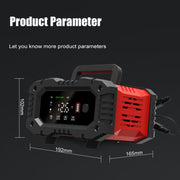 FOXSUR 12V / 24V 20A 300W Portable Motorcycle Car Smart Battery Charger(US Plug)