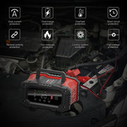 FOXSUR 12V / 24V 20A 300W Portable Motorcycle Car Smart Battery Charger(US Plug)