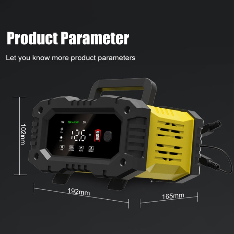 FOXSUR 12V / 24V 10A Portable Motorcycle Car Smart Battery Charger(UK Plug) - free shipping - PMC TechLife - Order now!