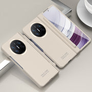 For Huawei Mate X5 Extraordinary Series Hinged Folding Full Coverage Phone Case with Pen Slot & Stylus(White)