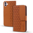 For iPhone 16 Plus Business Diamond Buckle Leather Phone Case with Lanyard(Brown) - iPhone 16 Plus Cases by PMC TechLife | Online Shopping South Africa | PMC TechLife | Buy Now Pay Later Mobicred