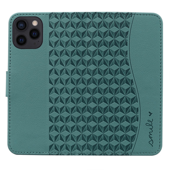 For iPhone 16 Pro Business Diamond Buckle Leather Phone Case with Lanyard(Green)