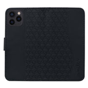 For iPhone 16 Pro Business Diamond Buckle Leather Phone Case with Lanyard(Black)