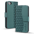 For iPhone 16e Business Diamond Buckle Leather Phone Case with Lanyard(Green) - iPhone 16e Cases by PMC TechLife | Online Shopping South Africa | PMC TechLife | Buy Now Pay Later Mobicred