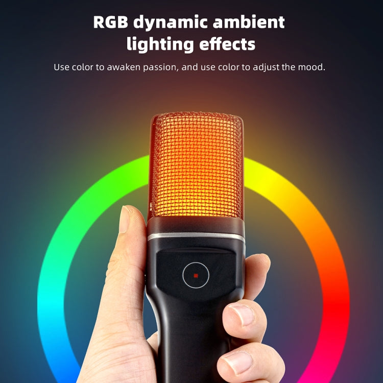 Yanmai SF-777W 2.4G Wireless Gaming Desktop Microphone with RGB Light & Blowout Net - Microphone by Yanmai | Online Shopping South Africa | PMC TechLife | Buy Now Pay Later Mobicred