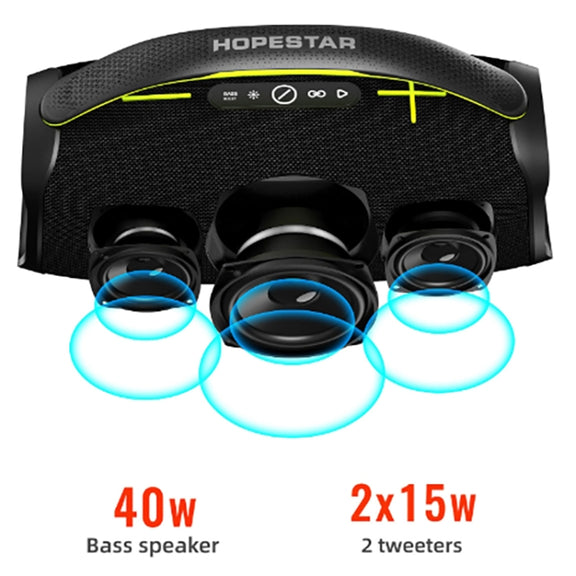 HOPESTAR A40 80W Outdoor Portable Wireless Bluetooth Speaker(Green)