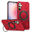 For Samsung Galaxy A24 4G/A25 5G MagSafe Magnetic Shockproof Phone Case with Ring Holder(Red) - Galaxy Phone Cases by PMC TechLife | Online Shopping South Africa | PMC TechLife