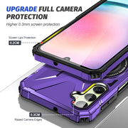 For Samsung Galaxy A54 5G MagSafe Magnetic Shockproof Phone Case with Ring Holder(Purple)
