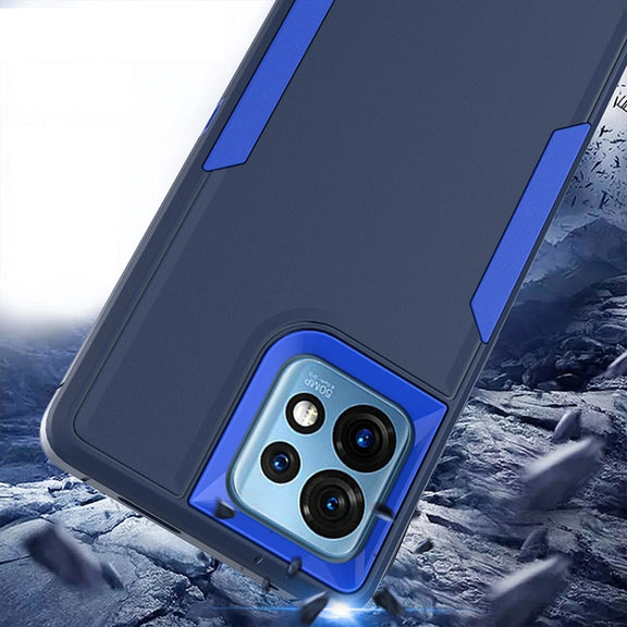For Motorola Moto G 5G 2024 / G Play 5G 2024 2 in 1 Magnetic PC + TPU Phone Case(Blue+Blue Green)