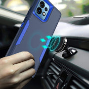 For Motorola Moto G 5G 2024 / G Play 5G 2024 2 in 1 Magnetic PC + TPU Phone Case(Blue+Blue Green)