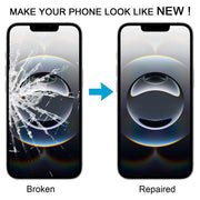 For iPhone 16e Front Screen Outer Glass Lens with OCA Optically Clear Adhesive