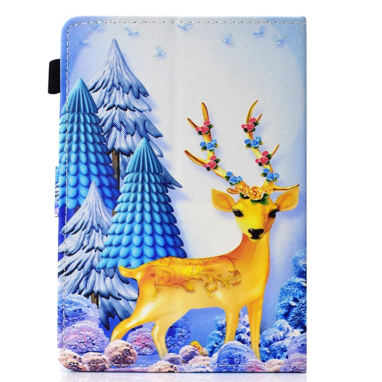 For 10 inch Universal Colored Drawing Stitching Leather Tablet Case(Sika Deer) - 10 - 11 inch by PMC TechLife | Online Shopping South Africa | PMC TechLife | Buy Now Pay Later Mobicred