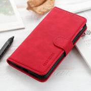 For Google Pixel 10 / 9 KHAZNEH Retro Texture Flip Leather Phone Case(Red)