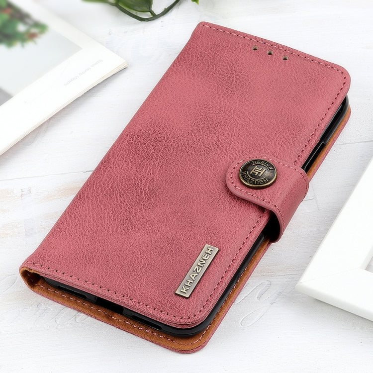 For Google Pixel 10 / 9 KHAZNEH Cowhide Texture Horizontal Flip Leather Phone Case(Pink)