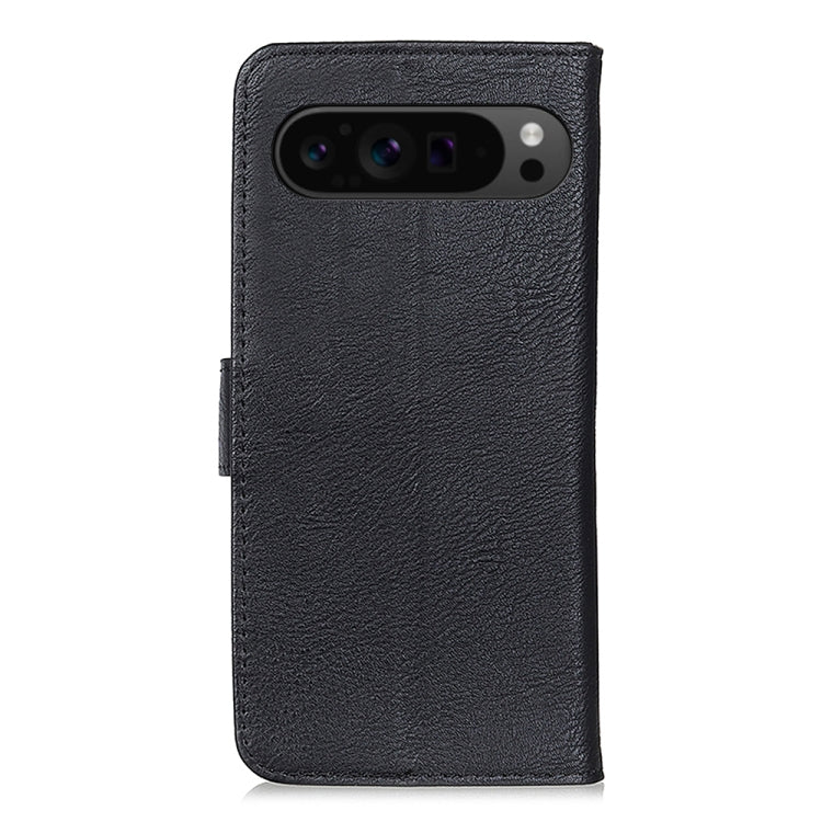 For Google Pixel 9 Pro KHAZNEH Cowhide Texture Horizontal Flip Leather Phone Case(Black) - Google Cases by PMC TechLife | Online Shopping South Africa | PMC TechLife | Buy Now Pay Later Mobicred