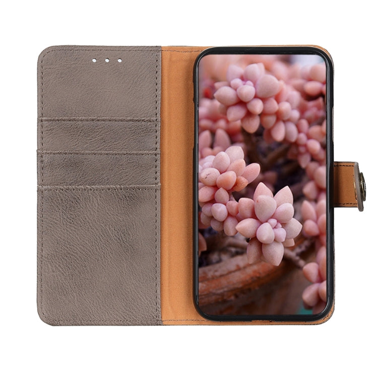 For Google Pixel 10 Pro / 9 Pro KHAZNEH Cowhide Texture Horizontal Flip Leather Phone Case(Khaki) - free shipping - PMC TechLife - Order now!