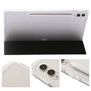 For Samsung Galaxy Tab S10 FE / S9 FE / S9 3-Fold Clear Acrylic Leather Tablet Case(Black)