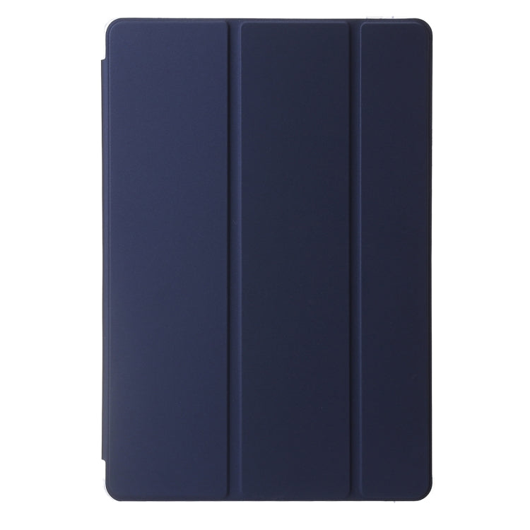 For Samsung Galaxy Tab S9+ 3-Fold Clear Acrylic Leather Tablet Case(Dark Blue) - free shipping - PMC Jewellery - Order now!