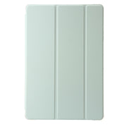 For Samsung Galaxy Tab S10 Ultra 3-Fold Clear Acrylic Leather Tablet Case(Green)