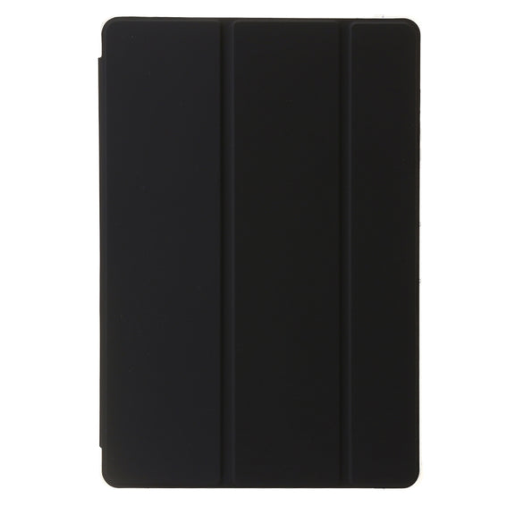 For Samsung Galaxy Tab S10 Ultra 3-Fold Clear Acrylic Leather Tablet Case(Black)