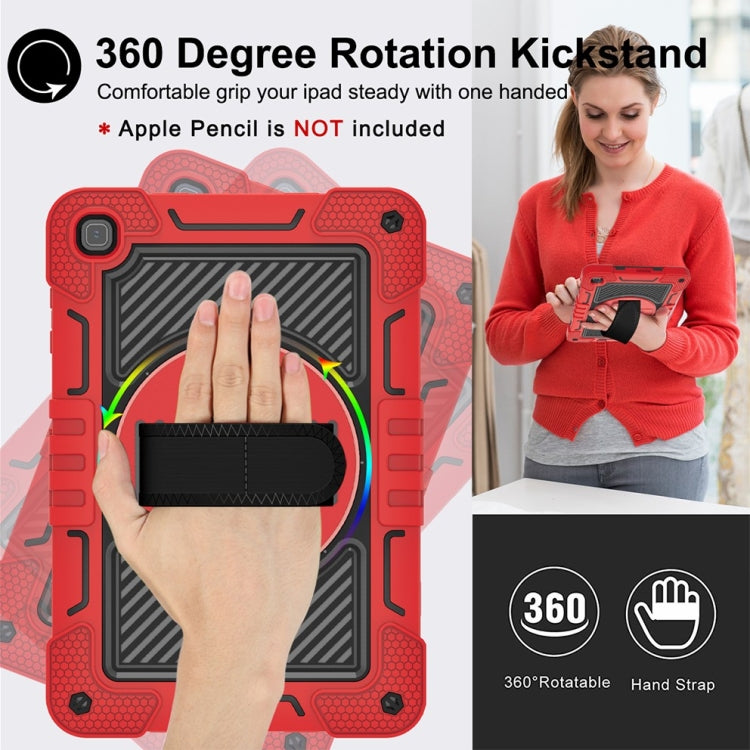 For Honor Pad X8 360 Degree Rotation PC Contrast Silicone Tablet Case(Red + Black) - free shipping - PMC TechLife - Order now!