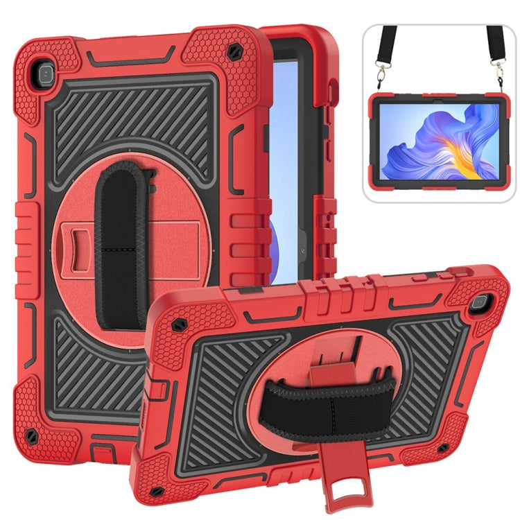 For Honor Pad X8 360 Degree Rotation PC Contrast Silicone Tablet Case(Red + Black) - free shipping - PMC TechLife - Order now!