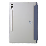 For Samsung Galaxy Tab S10+ / S9+ Clear Acrylic Deformation Leather Tablet Case(Lavender)