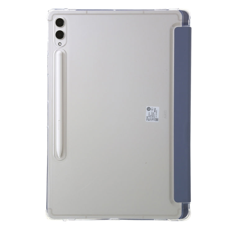 For Samsung Galaxy Tab S10+ / S9+ Clear Acrylic Deformation Leather Tablet Case(Lavender)